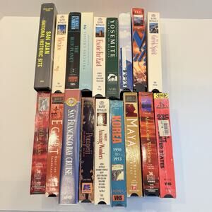VHS Lot of (18) Of Travel, Historical And Geographical Videos.